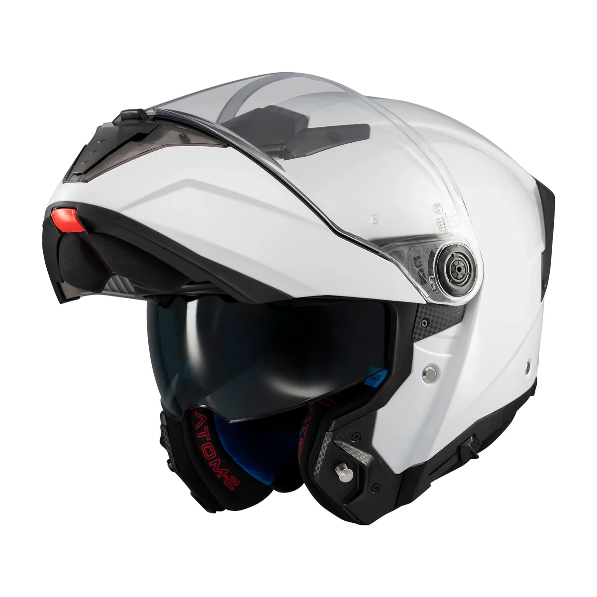 קסדה נפתחת MT Atom 2 SV בצבע לבן מבריק קסדה נפתחת MT Atom 2 SV בצבע לבן מבריק