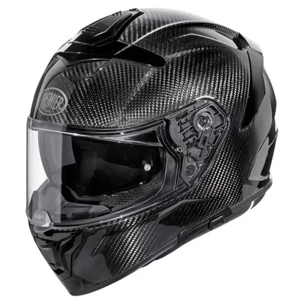 קסדה מלאה PREMIER Devil Carbon בגימור פחמן שחור מבריק