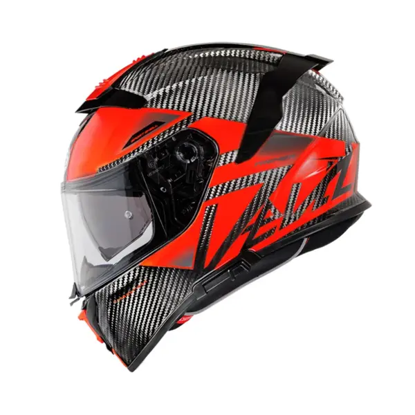 קסדה מלאה PREMIER Devil Carbon MN 2 קרבון אדום – תמונה 2