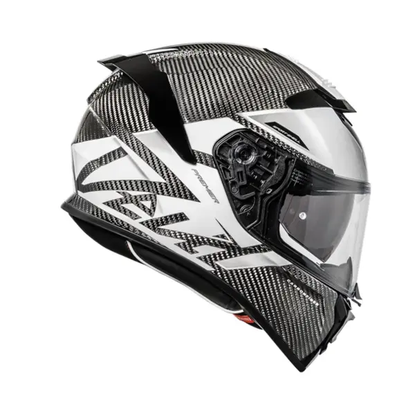קסדה מלאה PREMIER Devil Carbon MN 8 קרבון לבן – תמונה 2
