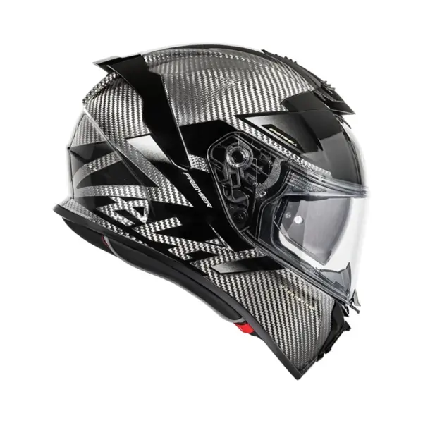 קסדה מלאה PREMIER Devil Carbon MN 9 קרבון שחור – תמונה 2
