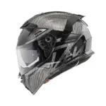 קסדה מלאה PREMIER Devil Carbon MN 9 קרבון שחור – תמונה 3