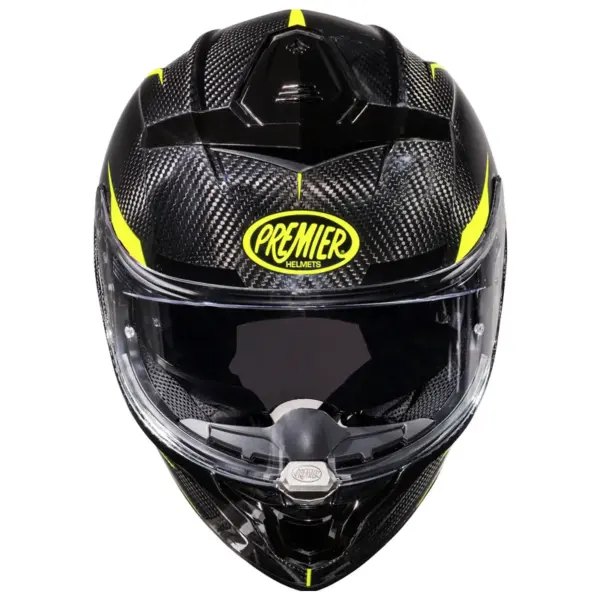 קסדה מלאה PREMIER Devil Carbon ST Y שחור צהוב – תמונה 2