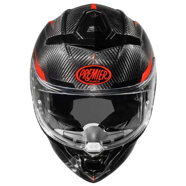 קסדה מלאה PREMIER Devil Carbon ST 2 שחור אדום – תמונה 2