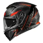 קסדה מלאה PREMIER Devil Carbon ST 2 שחור אדום – תמונה 3