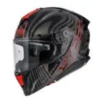קסדה מלאה PREMIER Hyper Carbon PS 2 פחמן עם גרפיקה אדומה