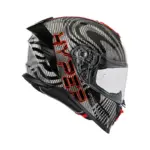קסדה מלאה PREMIER Hyper Carbon PS 2 שחור אדום – תמונה 2
