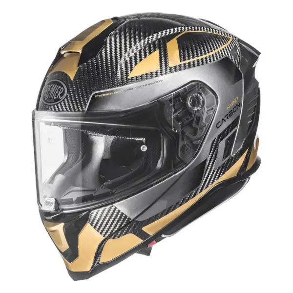 קסדה מלאה PREMIER Hyper Carbon TK 19 פחמן וזהב
