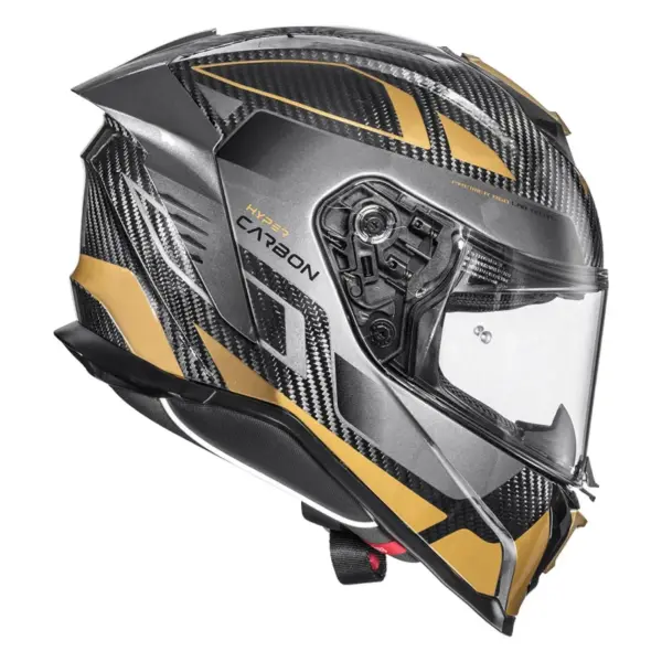 קסדה מלאה PREMIER Hyper Carbon TK 19 שחור זהב – תמונה 2