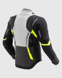 מעיל רכיבה טורינג REBELHORN Hiker IV אפור שחור צהוב – תמונה 2