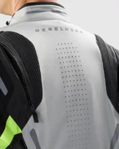 מעיל רכיבה טורינג REBELHORN Hiker IV אפור שחור צהוב – תמונה 5