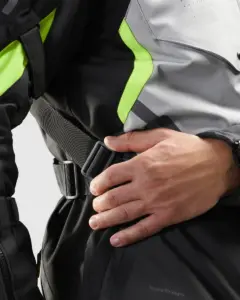 מעיל רכיבה טורינג REBELHORN Hiker IV אפור שחור צהוב – תמונה 7