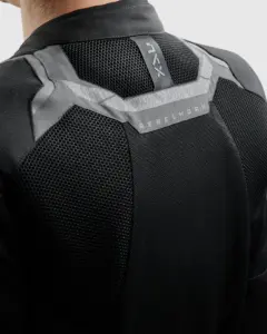 מעיל רכיבה טקסטיל REBELHORN Jax שחור אפור – תמונה 4