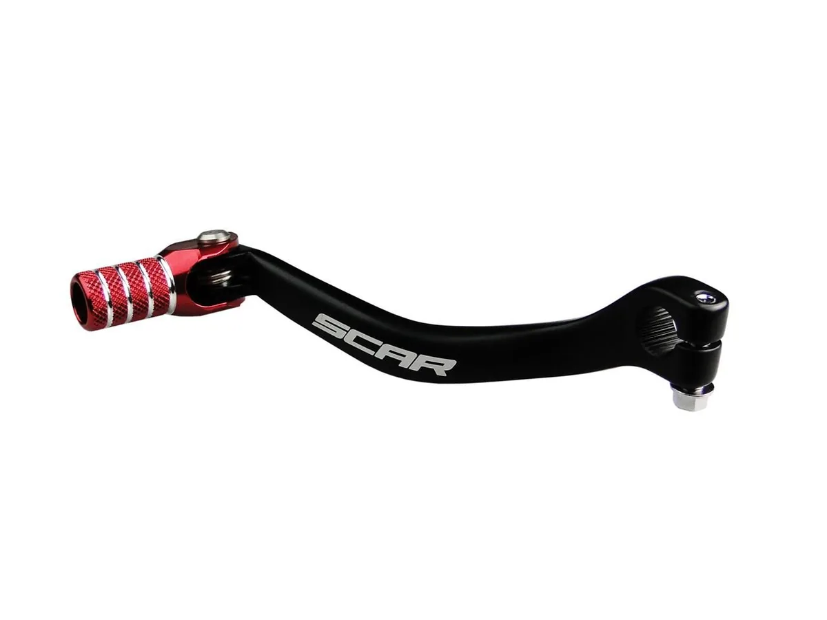 רגלית הילוכים SCAR GSL608 בצבע שחור עם קצה אדום רגלית הילוכים SCAR GSL608 בצבע שחור עם קצה אדום