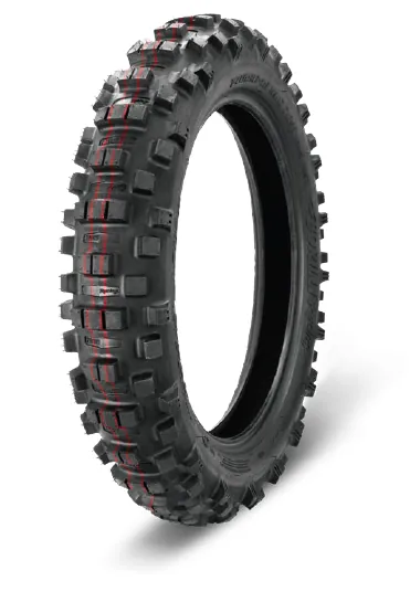 צמיג אנדורו אחורי Borilli 7 Days Enduro Extreme SS 140/80-18 פס אדום