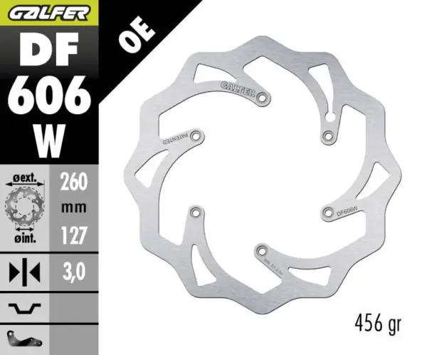 דיסק בלם Galfer Wave DF606W