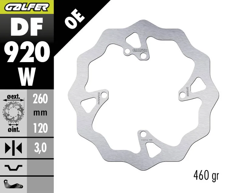 דיסק בלם Galfer Wave DF920W דיסק בלם Galfer Wave DF920W