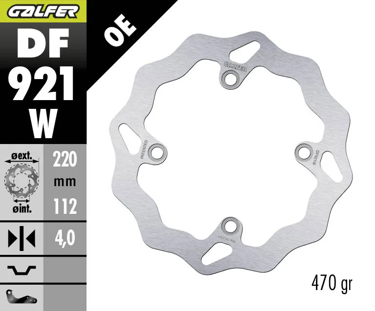 דיסק בלם Galfer Wave DF921W דיסק בלם Galfer Wave DF921W