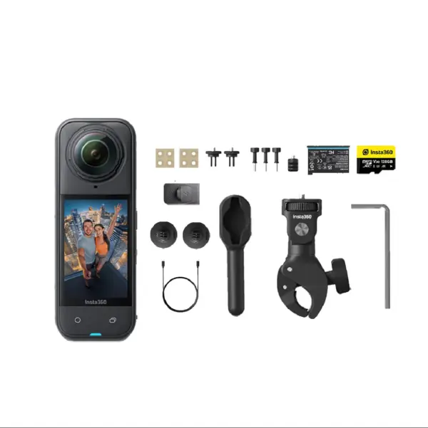 קיט מצלמת 360 לאופנוע Insta360 X5 Motorcycle Kit