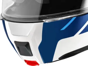 קסדה מתרוממת SCHUBERTH C5 Master Blue לבן, כחול ואדום – תמונה 3