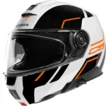 קסדה מתרוממת SCHUBERTH C5 Master Orange לבן, שחור וכתום – תמונה 2
