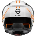 קסדה מתרוממת SCHUBERTH C5 Master Orange לבן, שחור וכתום – תמונה 4