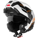 קסדה מתרוממת SCHUBERTH C5 Master Orange לבן, שחור וכתום – תמונה 6