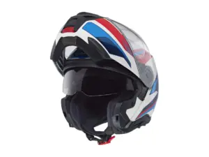 קסדה מתרוממת SCHUBERTH CONCEPT Tracer Blue לבן כחול אדום – תמונה 3