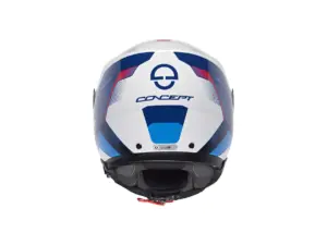 קסדה מתרוממת SCHUBERTH CONCEPT Tracer Blue לבן כחול אדום – תמונה 4