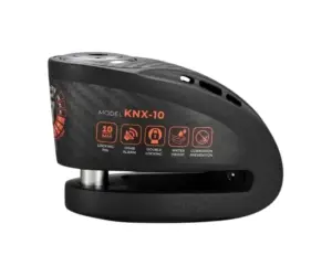 מנעול דיסק עם אזעקה KOVIX KNX10 10 מ"מ שחור כתום – תמונה 3