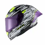 קסדת NEXX X.R3R Glitch Racer לבן ניאון