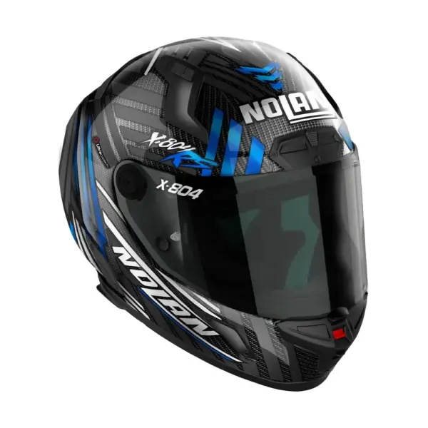 קסדה מלאה Nolan X-804 RS Ultra Carbon Spectre שחור כחול – תמונה 2