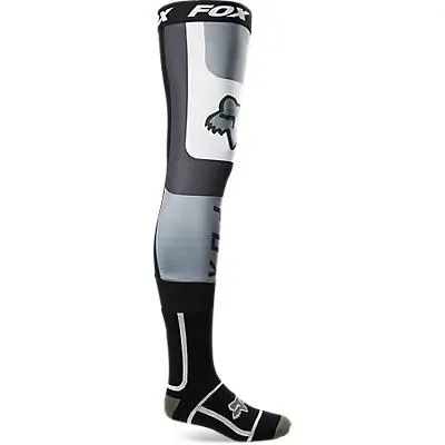 גרבי רכיבת שטח פוקס FOX Flexair Knee Brace בצבע שחור-אפור