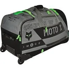 תיק ציוד על גלגלים פוקס FOX Nobyl Shuttle 360 Roller בצבע אפור-ירוק
