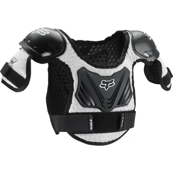 שריון חזה לילדים פוקס FOX Peewee Titan Roost Deflector בצבע שחור-כסוף
