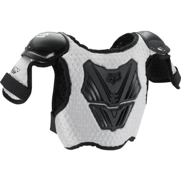 שריון חזה לילדים פוקס FOX Peewee Titan Roost Deflector שחור-כסוף – תמונה 2
