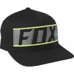 כובע מצחייה פוקס FOX Rkane Flexfit בצבע שחור-צהוב
