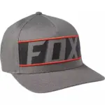 כובע מצחייה פוקס FOX Rkane Flexfit בצבע אפור-כתום