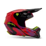 קסדת שטח פוקס FOX V1 Emotion בצבע אדום זוהר