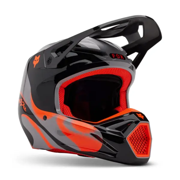 קסדת שטח פוקס FOX V1 Emotion אפור פלדה – תמונה 2