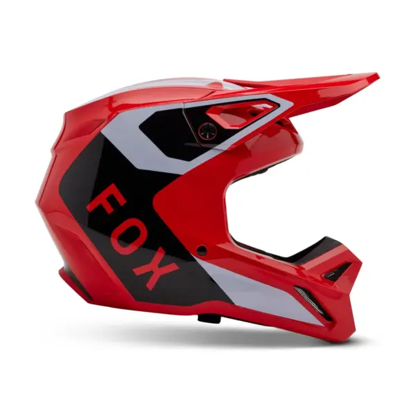 קסדת שטח פוקס FOX V1 Lean בצבע אדום זוהר