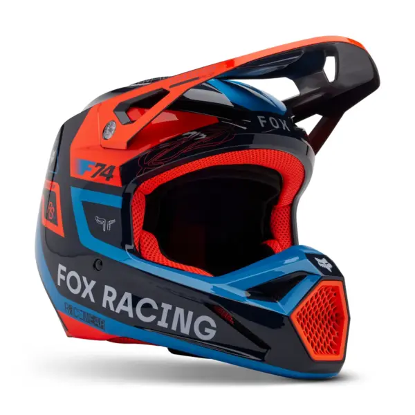 קסדת שטח פוקס FOX V1 Race Spec כחול כהה – תמונה 2