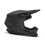 קסדת שטח קרבון פוקס FOX V3 RS Carbon Solid בצבע שחור מט