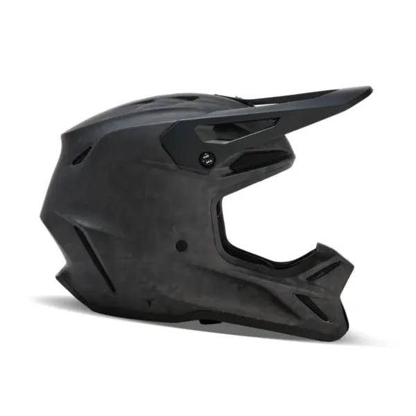 קסדת שטח קרבון פוקס FOX V3 RS Carbon Solid בצבע שחור מט