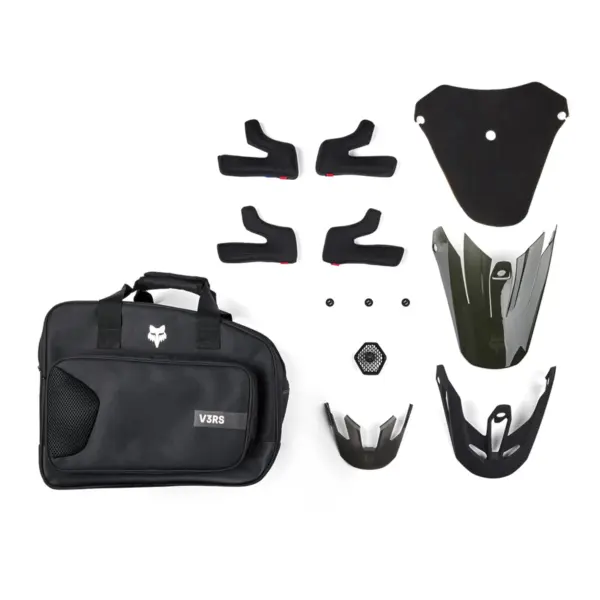 קסדת שטח קרבון פוקס FOX V3 RS Carbon Solid שחור מט – תמונה 2