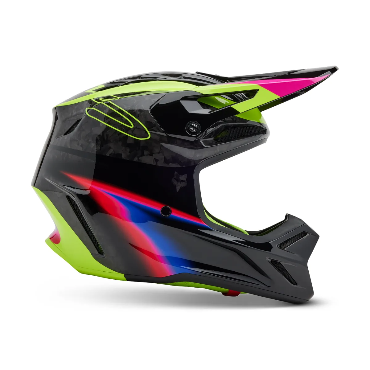 קסדת שטח קרבון FOX V3 RS Energy בצבע שחור קסדת שטח קרבון פוקס FOX V3 RS Energy בצבע שחור