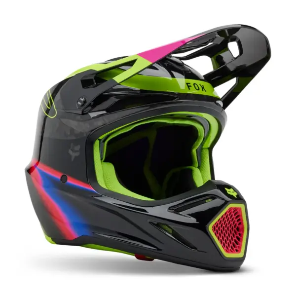 קסדת שטח קרבון פוקס FOX V3 RS Energy שחור – תמונה 2