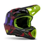 קסדת שטח פוקס FOX V3 Throttle צהוב זוהר – תמונה 2