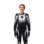 חליפת רכיבת שטח לנוער פוקס FOX Youth 180 Lean שחור-לבן – תמונה 3
