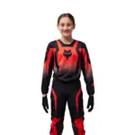 חליפת רכיבת שטח לנוער פוקס FOX Youth 180 Lean אדום זוהר – תמונה 3